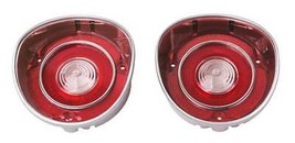 1971 71 Chevy Chevrolet Chevelle Back Up Backup Lens Lenses Stainless Pair - £107.13 GBP