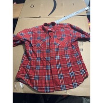 Big Smith Red Plaid Flannel Shirt XL Men&#39;s, Vintage Western Country Style - $19.80