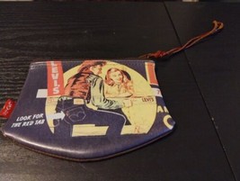 Levi&#39;s vintage leather &#39;&#39;Look for the red Tab wallet&#39;&#39; VTG Great Condition Rare - £37.22 GBP