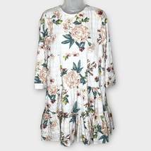 ZARA Floral The Sharon Dress Babydoll Tiered Size Small boho  - $39.77 CAD