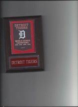 DETROIT TIGERS WORLD SERIES PLAQUE BASEBALL CHAMPIONS CHAMPS MLB - $4.94