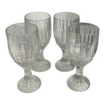 Vintage Italian Crystal Stemware Set Of 4 With Elegant Cut Glass Detailing - €36,88 EUR