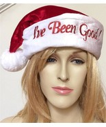 Christmas Santa Claus Hat I&#39;VE BEEN GOOD Adult LARGE Xmas Monogram Unise... - £12.92 GBP