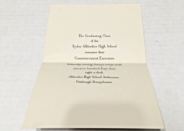 High School graduation commencement notice Taylor Allerdice Jan. class o... - £16.06 GBP