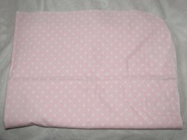 Baby Girl Cotton Flannel Receiving Swaddle Blanket Carters White Pink Heart - £19.82 GBP