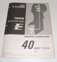 1969 Evinrude Outboard Parts Catalog 40 HP Big Twin - $15.98