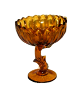 Vintage Indiana Glass Compote Candy Dish 7.75&quot; Depression Carnival Glass... - £17.70 GBP