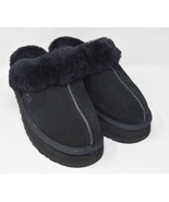 UGG Black Lamb Fur Cosquette Slide Womens Slippers 8 US New - $135.68 CAD