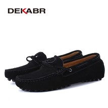  Big Size Cow Suede Leather Men Flats New Men Casual Shoes High Quality Men Loaf - £55.47 GBP