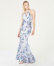 Sequin Hearts Juniors Embroidered Halter Gown, Size 1 - £39.20 GBP