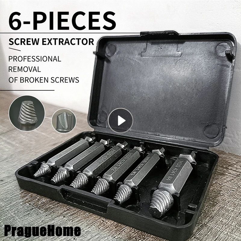 6PCS Drill Bit Set Damaged Screw Extractor St Broken Screw Bolt Remover ... - $210.83