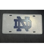 University Of Notre Dame Fightin Irish ND License Plate Pewter Tone Heav... - £30.95 GBP