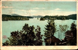 Upper St. Regis Lake, Adirondack Mountains, VINTAGE NY Postcard-1911-BK29 - £3.56 GBP