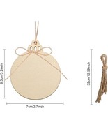 Wood Christmas Ornament Blanks Pre-Drilled Holes Wood Burning Tags Set 1... - $658.58 MXN