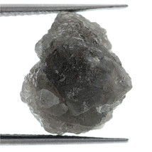 BIG Rough Natural Loose Raw Grey Color 8.89 Ct Raw Diamond For Ring - £130.47 GBP