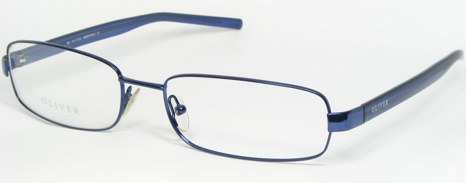 OLIVER OL 351 6L4 BLUE EYEGLASSES GLASSES METAL FRAME 52-16-130mm Italy ... - $29.70