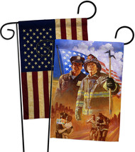 Heroes - Impressions Decorative USA Vintage - Applique Garden Flags Pack - GP111 - £24.81 GBP
