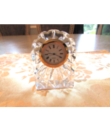 Royal Limited Crystal Desk Vanity Clock 3.25&quot;H Arched Slovenia  New Battery - $241.15 MXN