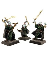 WFB Dark Elf Shades 3x Hand Painted Miniature Metal Elves Rogue Ranger DnD - $129.93 CAD