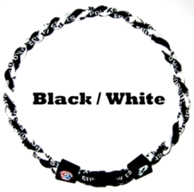 Boys Girls Kids T-Ball Tee-Ball Baseball Tornado Necklace Black White 16&quot; - £7.11 GBP