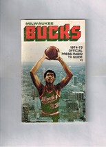 1974-75 Milwaukee bucks Media Guide NBA basketball Kareem Abdul-Jabbar Wesley - £38.92 GBP