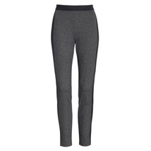 NWT Womens Size XXS Eileen Fisher Black Grey Contrast Panel Tweed Leggings - £49.87 GBP