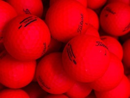 15 Red Titleist TruFeel  Premium AAA Used Golf Balls - £15.32 GBP