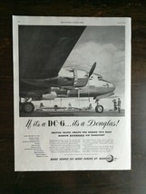 Vintage 1948 Douglas DC-6 Aircraft Airplane Full Page Original Ad - £5.22 GBP