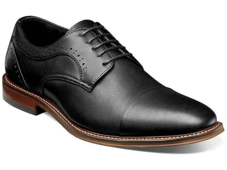 Primary image for Stacy Adams Maddox Cap Toe Oxford Shoes Comfortable Black  25488-001