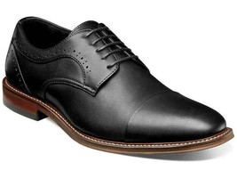 Stacy Adams Maddox Cap Toe Oxford Shoes Comfortable Black  25488-001 - £82.72 GBP