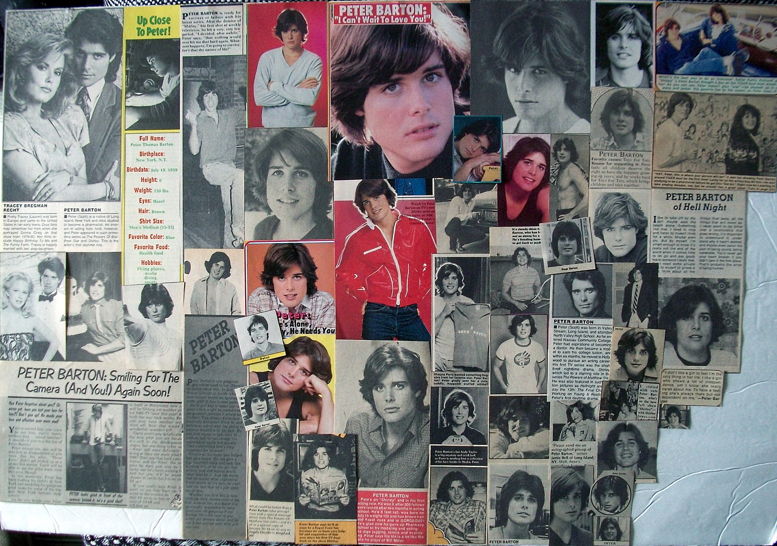 PETER BARTON ~ Forty-Nine (49) Color and B&amp;W Vintage CLIPPINGS from 1980... - $6.67