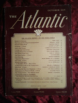 ATLANTIC October 1945 Jacques Barzun Nora Waln Wallace Stegner Ben Hur Lampman - £10.02 GBP