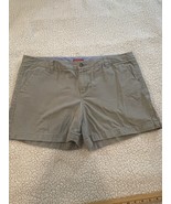 Merona Chino Khaki Shorts Womens Size 16 Beige Brown Cotton - $16.84 CAD