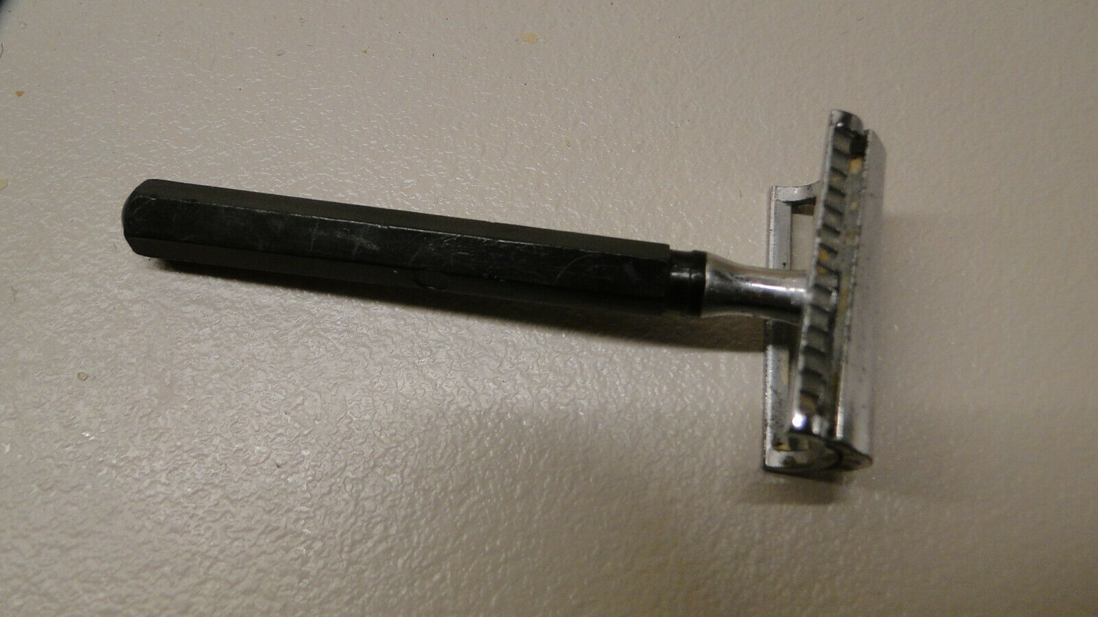 Rare Antique Soviet Russian USSR Slam Safety Razor LUCH Black - $29.69