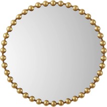 Madison Park Signature Wall Décor Marlowe Metal Spherical Frame Round Mirror for - £161.88 GBP