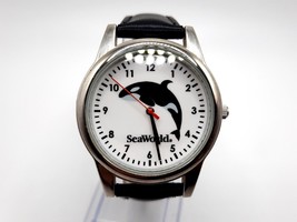Seaworld Watch New Battery 37mm Silver Tone White Dial - $19.99