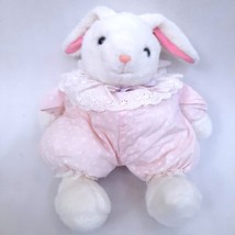 Vintage Russ Berrie Hoppity Sr. Plush Bunny Rabbit Pink White Polka Dot Puffy - £43.82 GBP