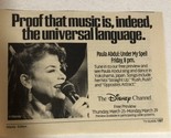 Paula Abdul Disney Channel Vintage Tv Guide Print Ad  TPA25 - $5.93