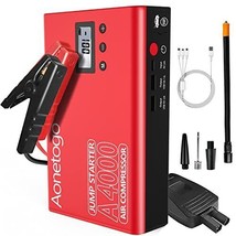 Jump Starter with Air Compressor 2800A Peak 20000mAh Portable Battery Booster... - £100.90 GBP