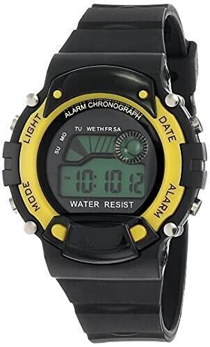 Reloj casual digital digital gris esfera redonda para hombre - $24.38
