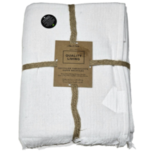 Park B Smith Quality Living Recycled Tablecloth 60x84in Oblong White - £19.92 GBP