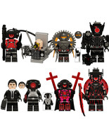 8Pcs Skibidi Toilet Minifigures Big Speaker Man Dr. Toilet Brad Mini Blo... - $25.59