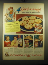 1949 Borden's Ad - Eagle Brand Condensed Milk, Hemo, None Such Mince Meat  - £14.54 GBP
