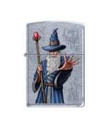 Zippo Lighter - Wizard with Staff Street Chrome - 853217 - £21.55 GBP