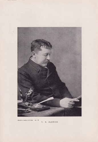 Vintage 8 x 5.5&quot; Print Brown&#39;s Famous Pictures - T. B. Aldrich - No. 28 - $3.96