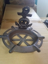 Cast Iron Nautical Boat Anchor Lifesaver Soap Dish - $12.85