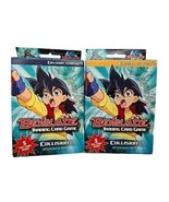 New 2003 Beyblade Trading Card Game Collision Starter Deck #1 + #2 Cards... - £13.27 GBP