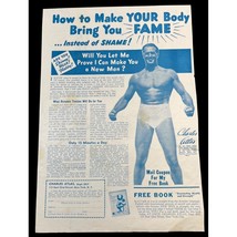 Charles Atlas Vintage Print Ad 1950s Make Your Body Bring You Fame - $12.97
