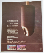 1989 Vintage Print Ad Baker&#39;s Fudge Tasties Ice Cream Treats - £9.87 GBP