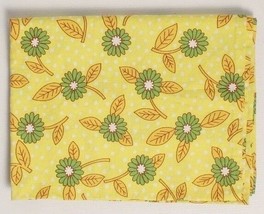 Vintage Handmade Cotton Tablecloth  Bright Colors and Cheerful Design 34... - $8.59